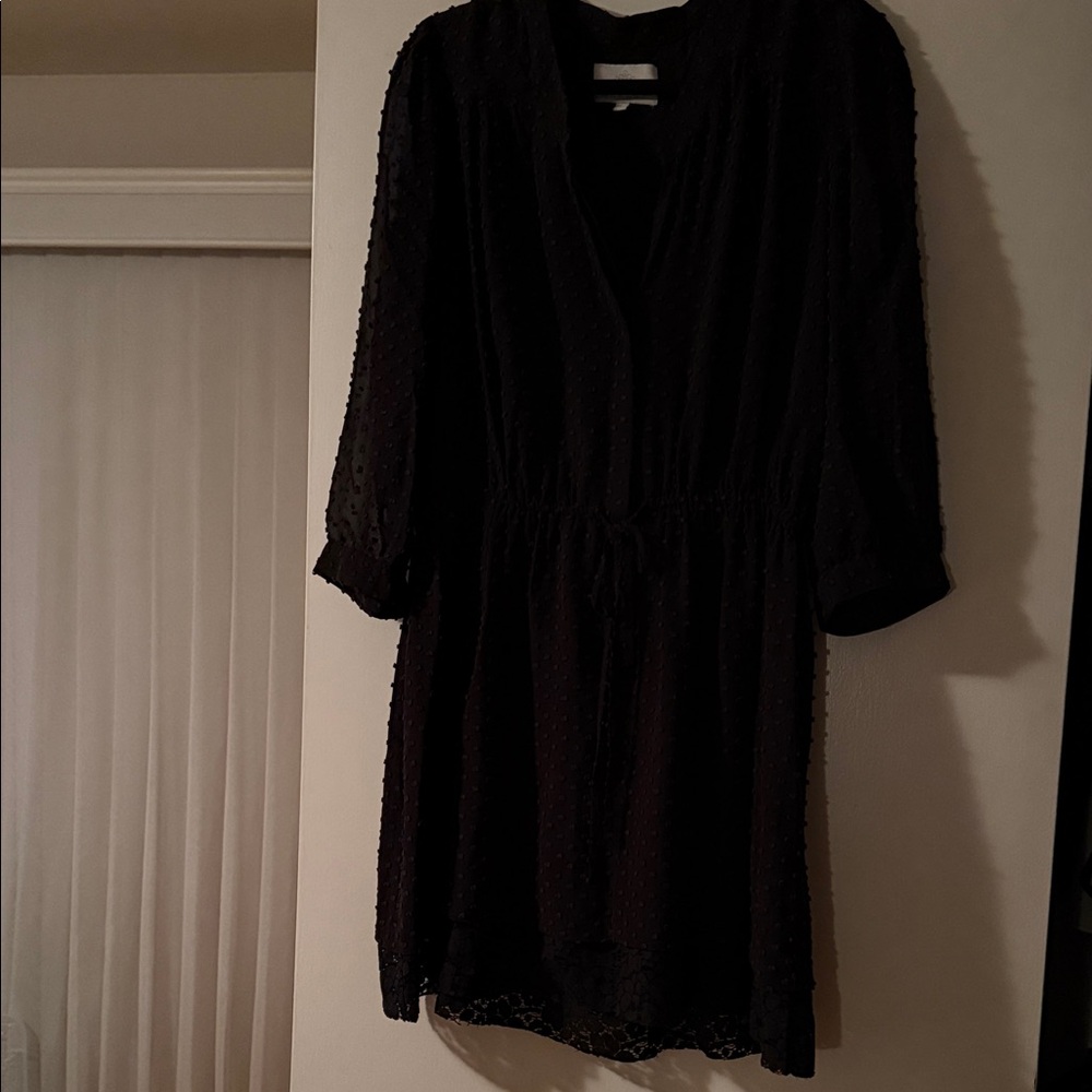 Madison Marcus Textured Black Blouse
